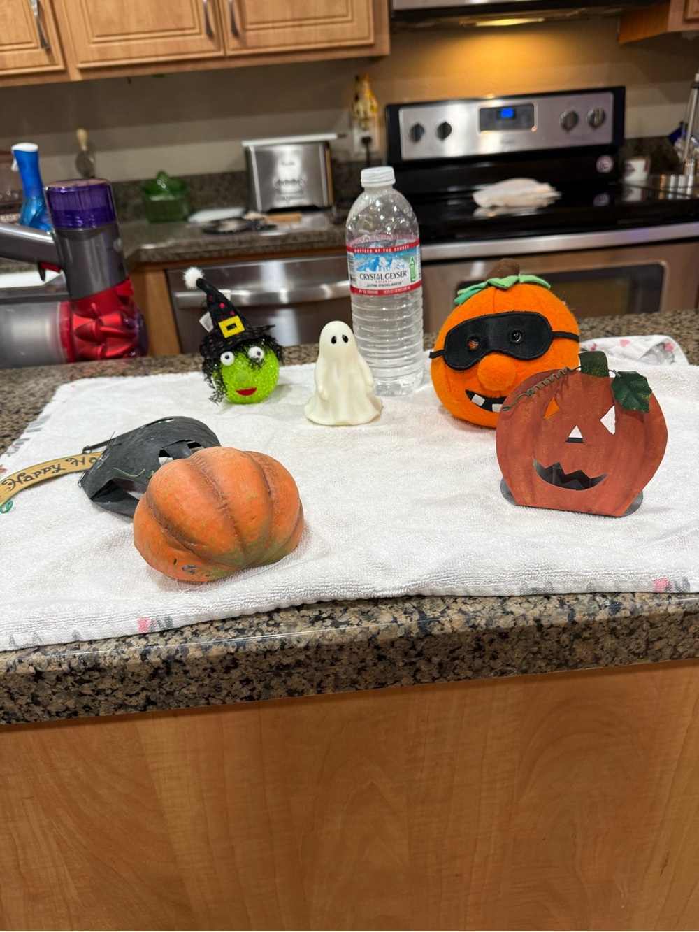 Festive Orange Halloween Pumpkin Decor Set by